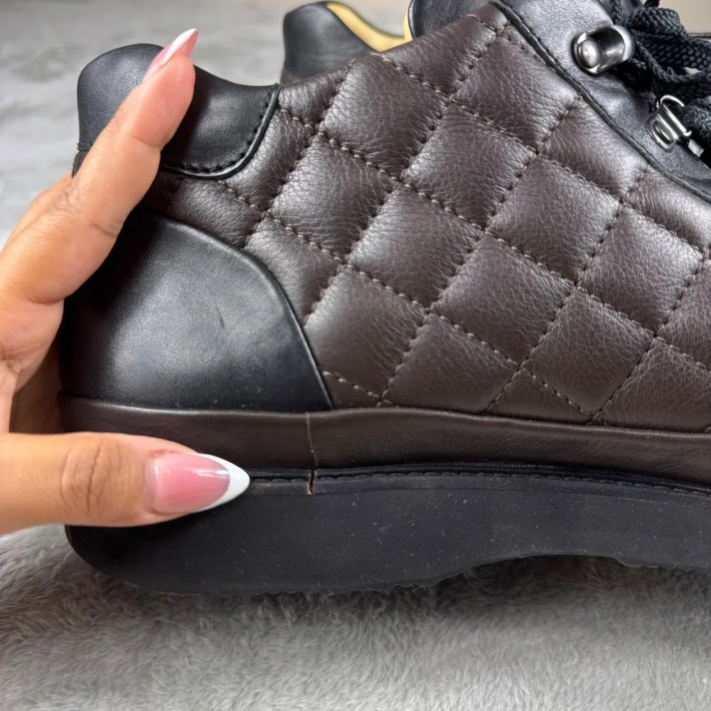 Samuel Hubbard Men's 14 Leather Quilted Shoes Brown Black M1320-009 Portugal